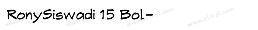  RonySiswadi 15 Bol字体转换